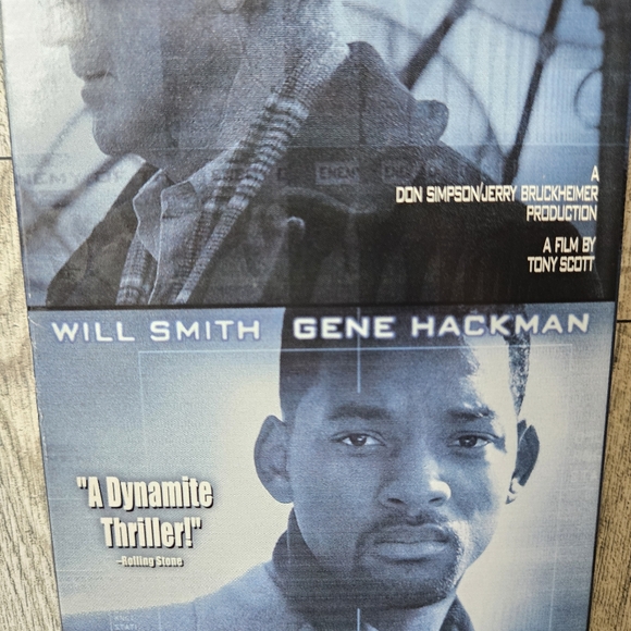 Enemy Of The‎ State VHS Movie 1999 Will Smith Gene Hackman Thriller Movie - Picture 5 of 9